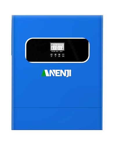 Inversor de corriente solar híbrido de 11000 W, 48 V CC a 230 V CA, sinusoidal puro con MPPT de 160 A, alimentación de red, 2 x 5500 W PV de entrada, funcionamiento sin batería + control remoto WiFi