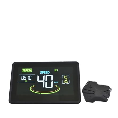 適合H6Cバイクコンピューターと互換性あり大画面LEDサイクリングオドメーター正確な防水スピードメーター電動/通常自転車用のユニバーサルアクセサリー(SM 5pin)