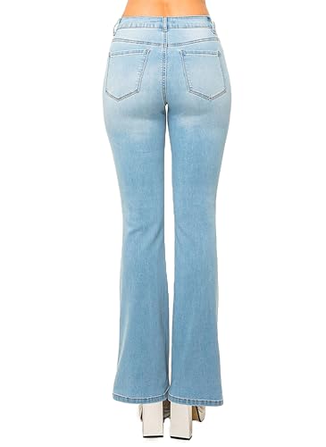 WAX JEAN Women's High Waisted Slim Bootcut Jeans3