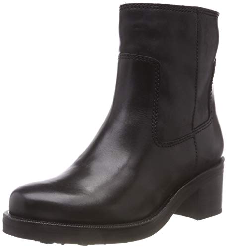 Bottes Motardes Tommy Jeans Essential Leather pour Femme en Cuir Noir