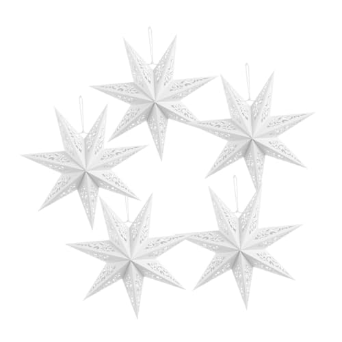 Yardenfun 5Pcs Lanterns Hanging Lights Elegant Holiday Decorations for Weddings Birthday Parties and Shop Windows Romantic Atmosphere Convenient Installation