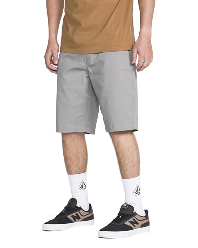 Image of Volcom Men's Vmonty Chino Shorts - 22 inch Outseam, Relaxed Fit, Durable Cotton Fabric