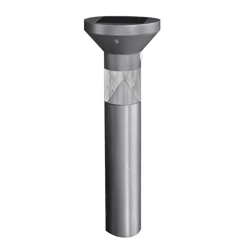 Feit Electric OneSync Brushed Nickel Solar Powered 40 W LED Bollard Light 1 pk