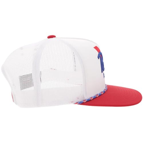 Image of HOOEY Officially Licensed Pabst Blue Ribbon One Size Fits All Adjustable Snapback Hat for Men and Women Mesh Back Trucker Hat
