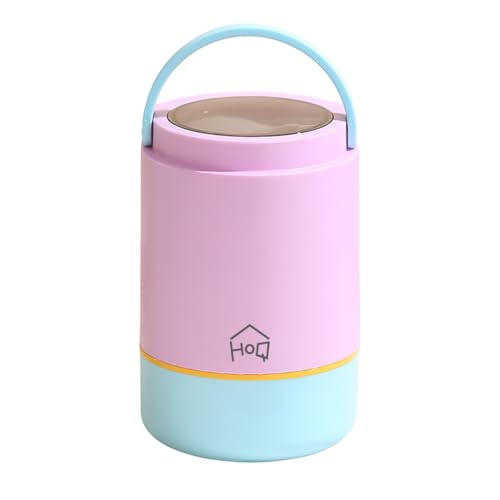 Image of House of Quirk 304 Stainless Steel Lunch Box - 900ml Three-Layer Portable Bento Box with Lid for Office Workers & Students (Purple /Blue)