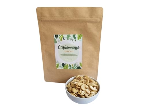 Anacardos 500g | Naturales | Fuente rica en vitaminas C, E, K, B | Deliciosos anacardos | Vegano | Calidad 1A