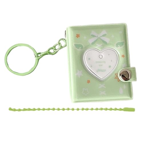 Álbum de fotos Lindo – Colgante portátil lindo | Llavero bolsillo con almacenamiento de 32 fotos | Para parejas coleccionistas adolescentes, cumpleaños, San Valentín, viaje,