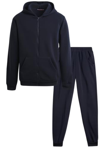 Coney Island Boys Sweat Suit Set - 2 Piece Soft Fleece Zip Up Hoodies and Athletic Jogger Sweatpants for Boys (Sizes: 5-16)
