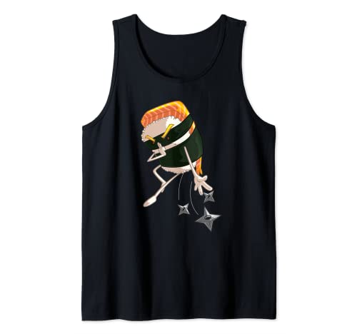 Lindo Sushi Ninja | Divertido Maki Lover Japón Food Warrior Regalo Camiseta sin Mangas