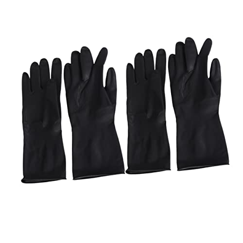 MUSISALY 2 Pairs Barber Gloves Hair Dyeing Hand Protectors for Women Men Reusable Dye