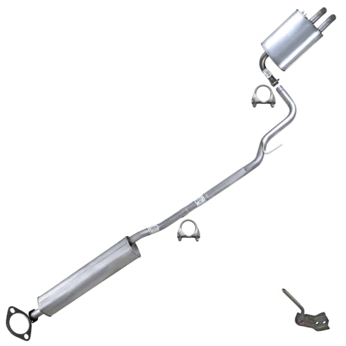 Northeastern Exhaust | Stainless Steel Resonator Pipe, Muffler Exhaust System Kit Compatible for Nissan Altima 2002-2006 2.5L | Free Clamps, Gasket and Hanger Included
