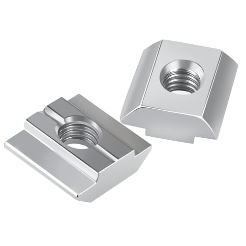 Tuercas Deslizantes M6 Tuerca de Ranura en T de Acero al Carbono Serie 3030 Tuercas T Nuts de Cabeza de Martillo para Ranura de Extrusión Perfil Aluminio 36 Piezas