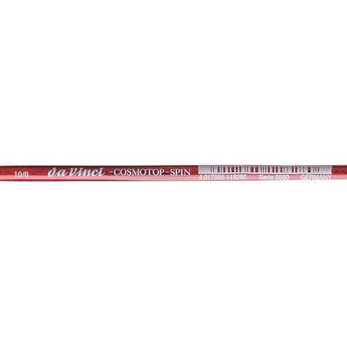 Image of da Vinci Watercolor Series 5580 CosmoTop Spin Paint Brush, Round Synthetic with Red Handle