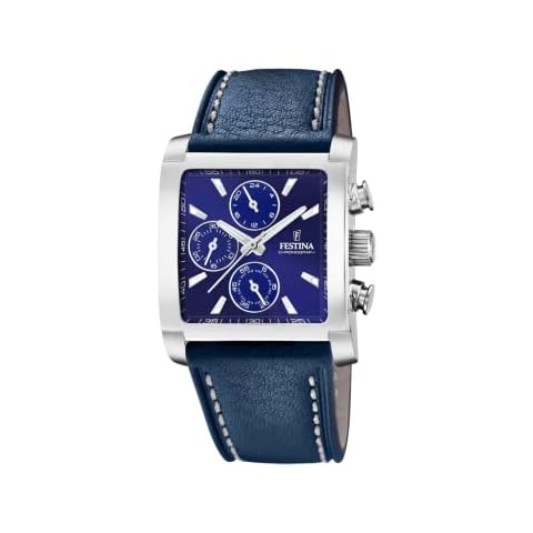 Festina Mens Chronograph Quartz Watch with Leather Strap F20424/2 Cover