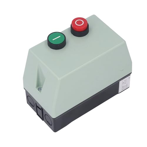 ZJchao Motor Trifasico para Arrancador de Motor Eléctrico Magnético - Interruptor de Control de Arranque de IP55 para Monofásico 220/230V - Capacidad de Potencia 2.2KW con Sobrecarga