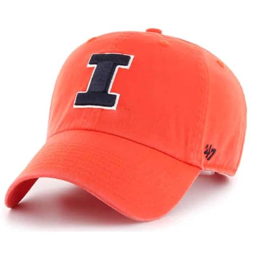 Gorra Ajustable Illinois Fighting Illini Clean Up Naranja miniatura 1