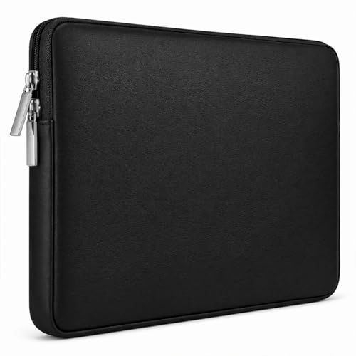 RAINYEAR 13,3 Pouces Housse pour Ordinateur Portable Pochette Souple PU Cuir Sacoches Protection Laptop Sleeve Résistant Aux Chocs Sac Compatible avec 13,3...