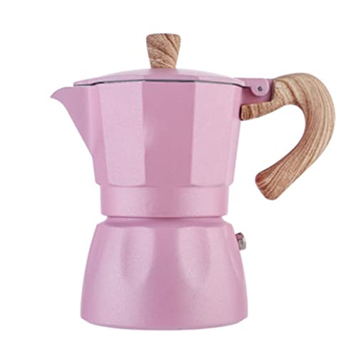 Image of Coffee Maker Coffee Machine Aluminum Mocha Coffee Percolation Pot Coffee Machine Mocha Pot Coffee Pot (Color : Pink)