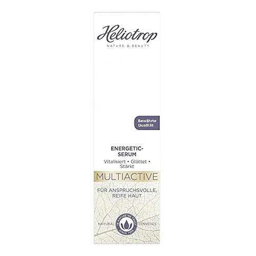Heliotrop - Sérum antiedad para pieles maduras exigentes, cuidado facial vegano con aceite de nuez de macadamia y extracto de melisa, suero multiactivo energético, 1 x 30 ml