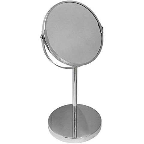 Premier Housewares Chrome Round Table Mirror Cover