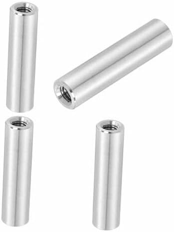 Pcs M6x1x50mm Round Coupling Nuts, Stainless Steel Connector Nut M6x1x50x10mm 4