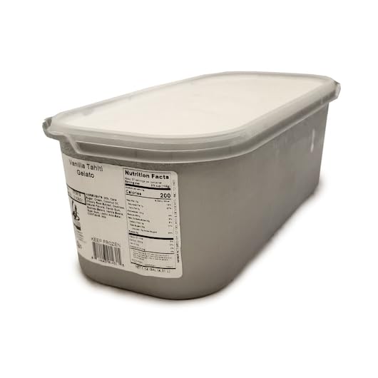 Image of G.S. Gelato Gelato Tub 5 Liter, Pack of 1 (Vanilla Tahiti)