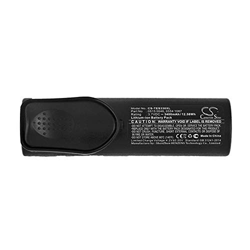 TECHTEK Batería 3400mAh Compatible con Testo 310 320 327 330 350 870 870-1