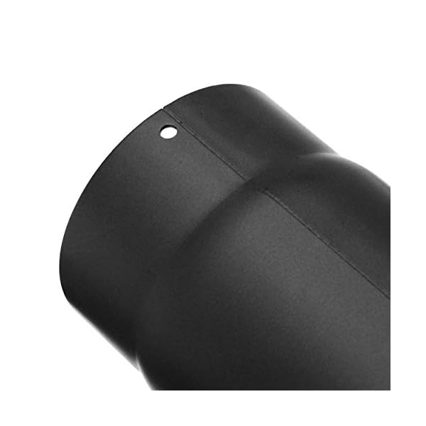 raik SH019-150-sw Raik Rauchrohrbogen/Ofenrohr 150mm - 90° schwarz – Bild 4