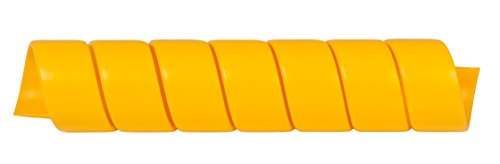 Caplugs Safeplast Safe-Spirals, Spiral Wrap Hose & Cable Protector, Yellow, 1/2