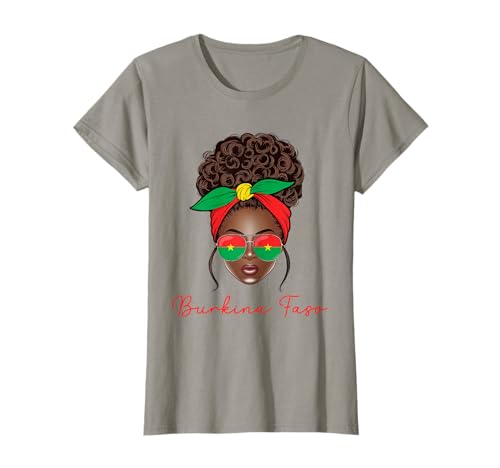 Burkina Faso Fille Burkinabè Femme Drapeau Burkina Faso T-Shirt