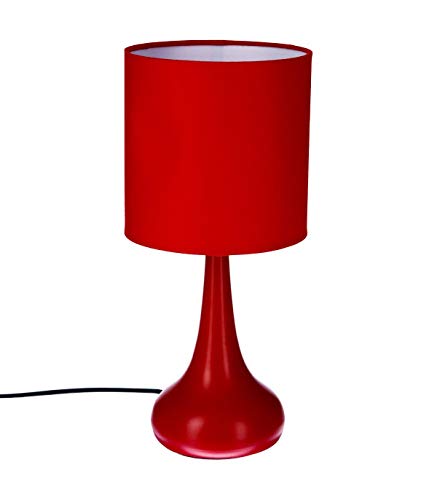 Lampe de chevet tactile rouge