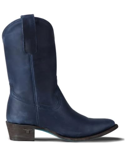 Midnight Navy Plain Jane Midi by Lane Boots2