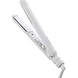 SALONIA サロニア ミニ ストレートアイロン ヘアアイロン 耐熱ポーチ付 SL-010SW ホワイト