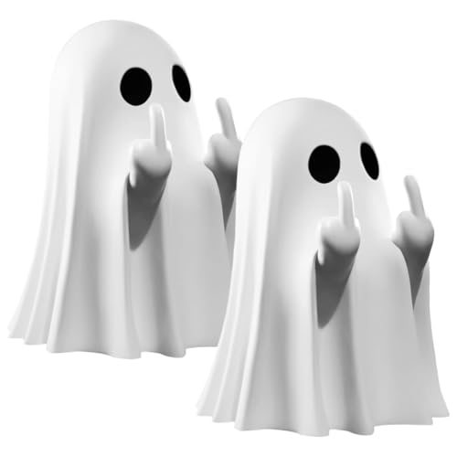 VPOUERY Mittelfinger-Geist Figuren, Gruselig Kleiner Geister Desktop...