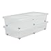 Amazon Basics, Set di 2 scatole sotto il letto, 35 L, con ruote, trasparente, camera da letto - Modular Clear Underbed MCB-UB - Trasparente