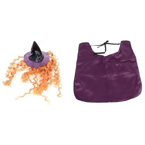 Disfraz Halloween Bruja para Mascotas con Sombrero y Capa miniatura 6