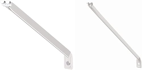 Miniatura 1 de ClosetMaid Soportes de soporte de estantería de alambre para estantes de 16 pulgadas de profundidad, con anclajes y pasadores para instalación,