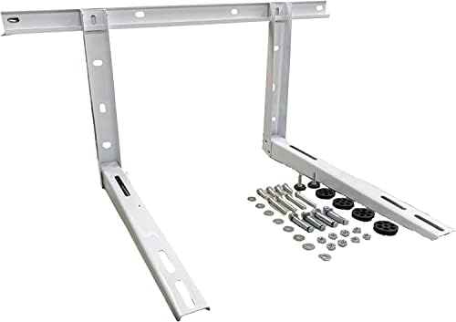 AllTek Mini-Split Air Conditioner Bracket, Outdoor Wall Mounted Heavy Duty Bracket for Outdoor Ductless AC, Heat Pumps, Condenser Units 9000-36000 BTU - 440 LBS