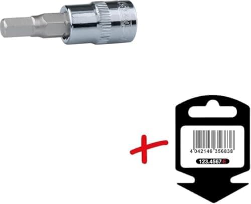 KS Tools 1/4'' Sechskant-Bit-Stecknuss 4 Mm – Robustes Profi-Werkzeug Auf Hänger – Für Präzises Arbeiten