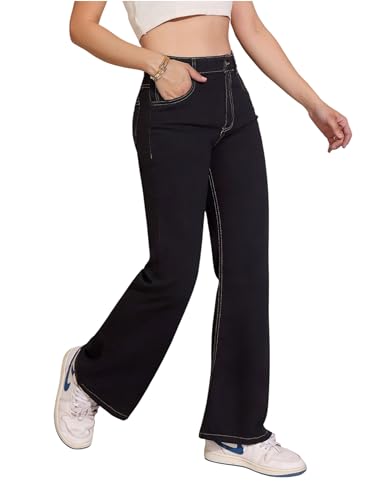 Image of Dolce Crudo Boot Cut High Rise Cropped Jeans for Women