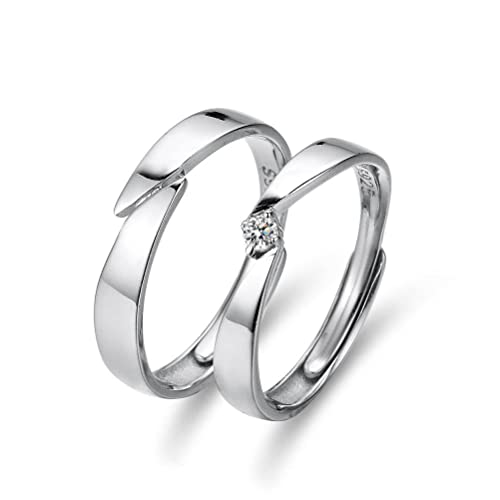 Bague ouverte en argent S925 au design minimaliste et finitions prestige