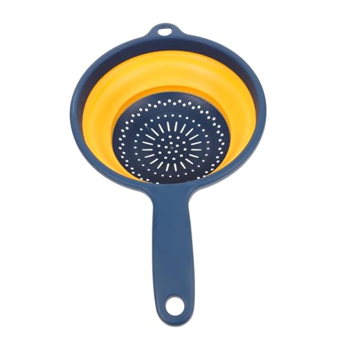 Abaodam 折りたたみ式耐熱水切りバスケット 大容量ホールド可能 ホモジナイズド排水設計 キッチン用果物野菜洗浄ストレージバスケット