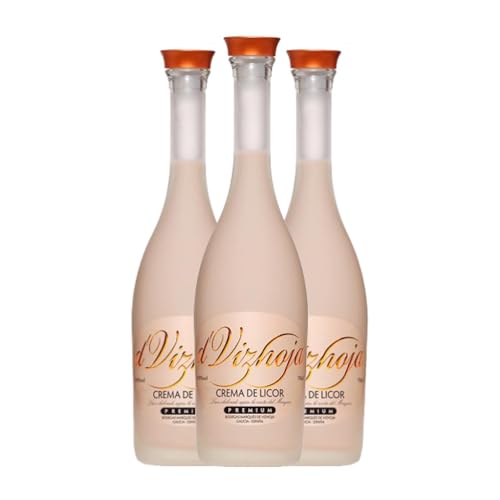 Crema de Licor Marqués de Vizhoja Crema de Orujo 70 cl (Caja de 3 Botellas de 70 cl)