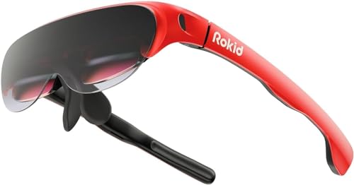 Image of Rokid Max AR Glasses, 120 inch Full HD Virtual Screen, Lightweight Smart Glasses, Compatible with iPhone 15 pro, Steam Deck /Gaming Consoles /PC /Android, Nearsightedness Adjustment, Portable Monitor