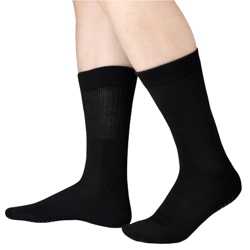 Diabetic Socks with Grippers for Men Women Non Slip Warm Socks Home Hospital Crew Sock3