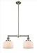 Innovations 209-AB-G73-L-LED 2 Light Vintage Dimmable LED Chandelier, Antique Brass