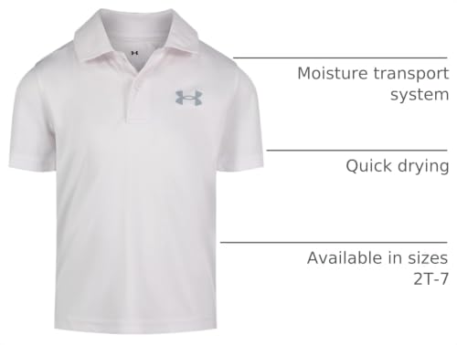 Image of Under Armour Boys' Matchplay Short Sleeve Golf Polo, Lightweight Performance Stretch, Logo Detailing