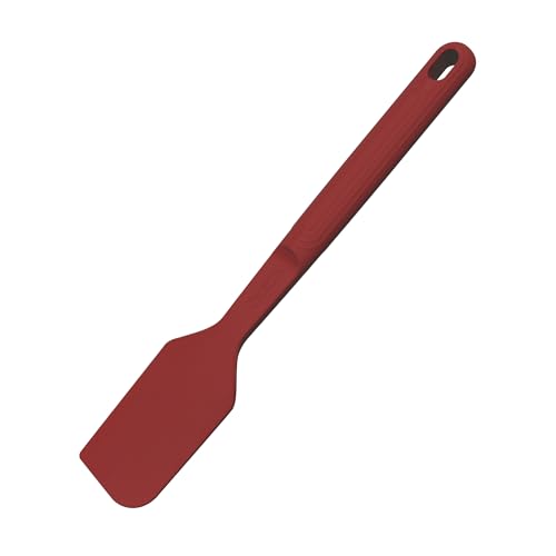 Image of Tramontina Softta Red Silicone Spatula - Heat Resistant up to 210C, Ideal for Cooking, Flipping & Stirring - Safe for Nonstick & Ceramic Cookware