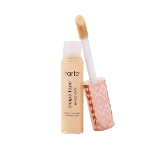 tarte shape tape radiant concealer – Medium-Coverage, Radiant Finish for Under Eye Concealer for Dark Circles, Fine Lines, Redness & Discoloration, Hydrating, Vegan, Cruelty Free