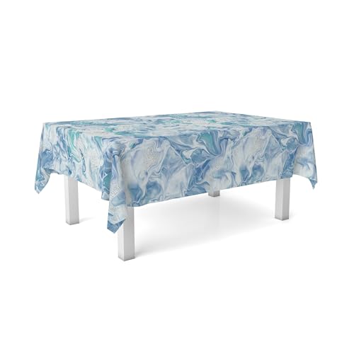 Nappe en toile cirée bleu 300x140 cm Genil par Martina Home - 3